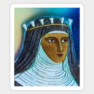 Hildegard of Bingen Portrait | Hildegard of Bingen Artwork 5 Sticker